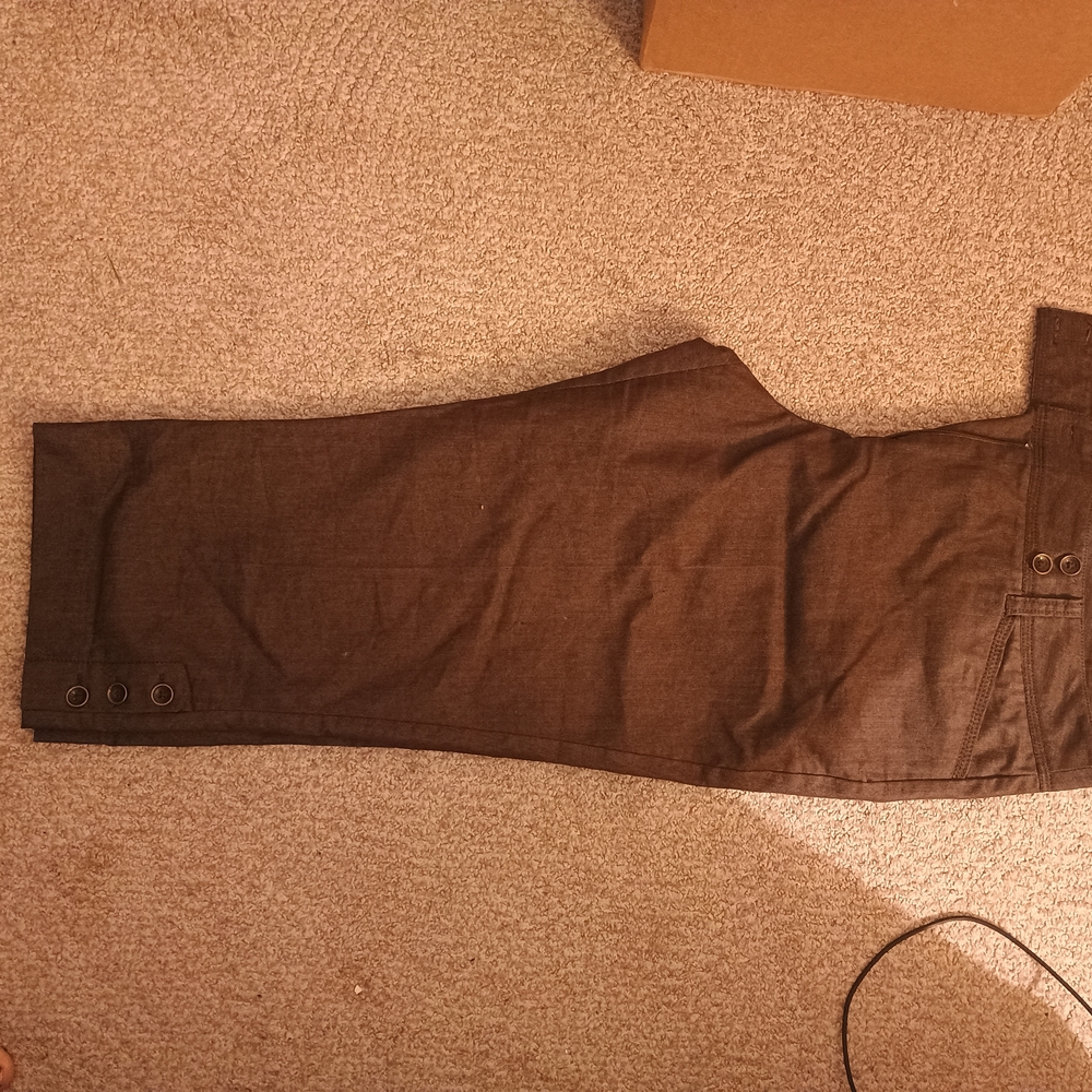 dressbarn Brown Bermuda Shorts Casual Cotton Blend - Picture 2 of 5